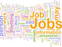 Jobs word cloud employment