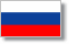 Russia flag with shadow border