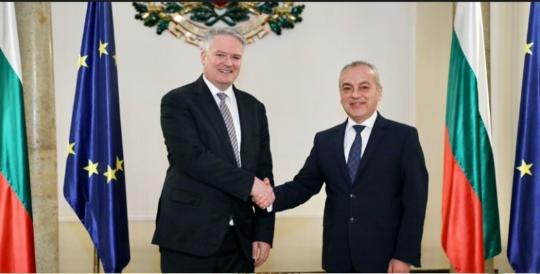 OECD Secretary-General, Mathias Cormann, and Mr. Galab Donev, Bulgarian Prime Minister, 4 April 2023, Sofia, Bulgaria