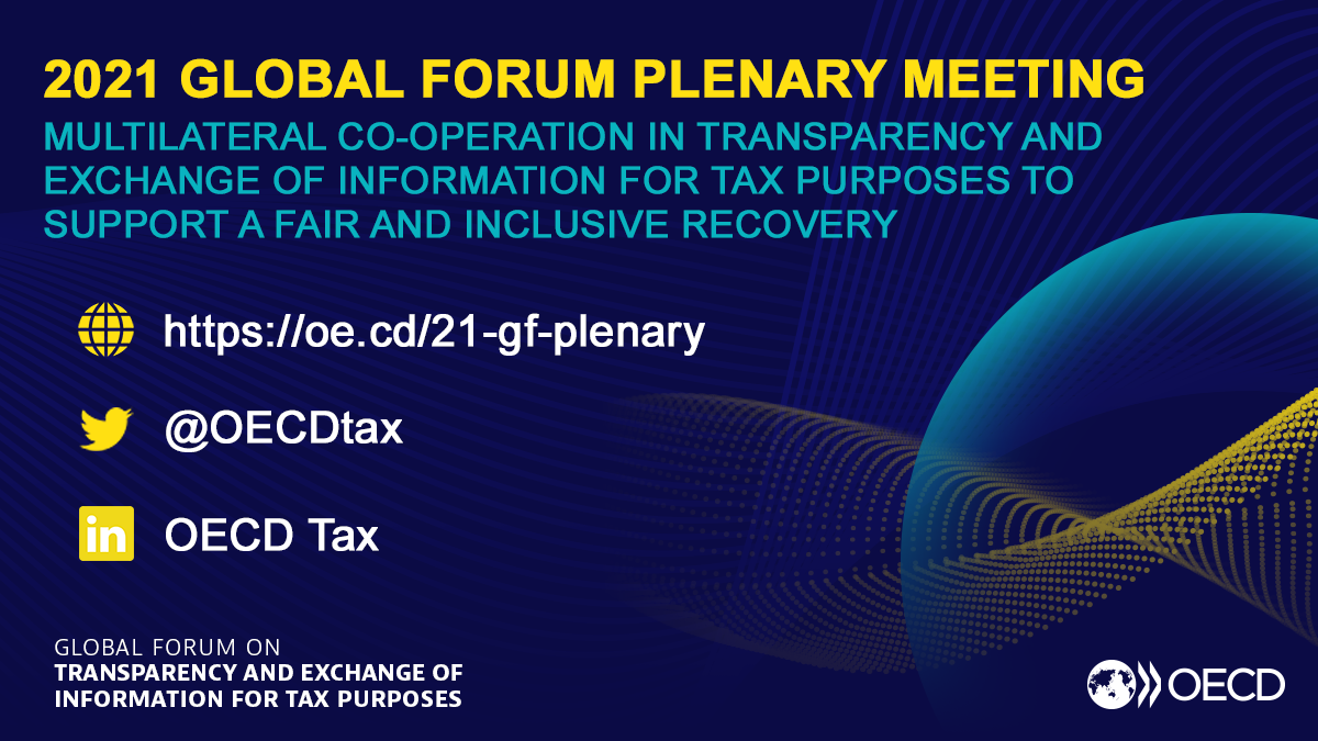 Global Forum plenary meeting, 17-19 November 2021