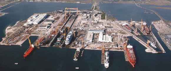 shipbuilding yard