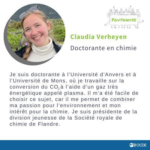 © OCDE - Claudia Verheyen, membre de Youthwise 2023 