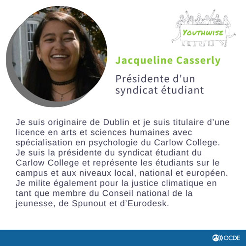 © OCDE - Jacqueline Casserly, membre de Youthwise 2023