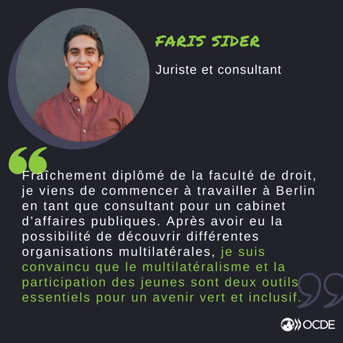 © Faris Sider, membre du Groupe Youthwise de l'OCDE 2022